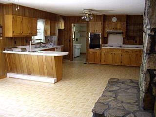 Kitchen and den area