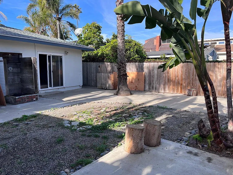 Back yard area