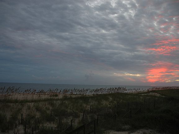 Sunset from deck