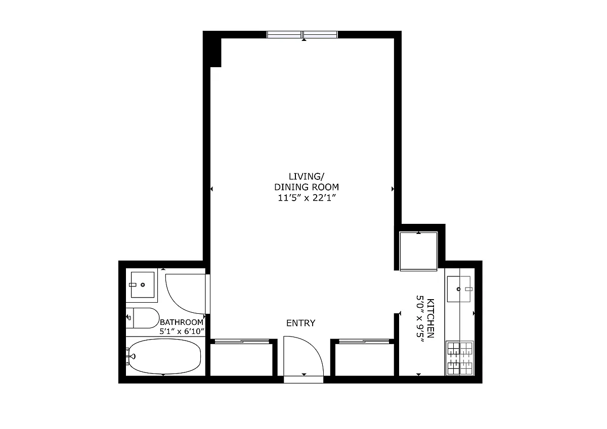 Building Photo - 433 W 43rd St #5C