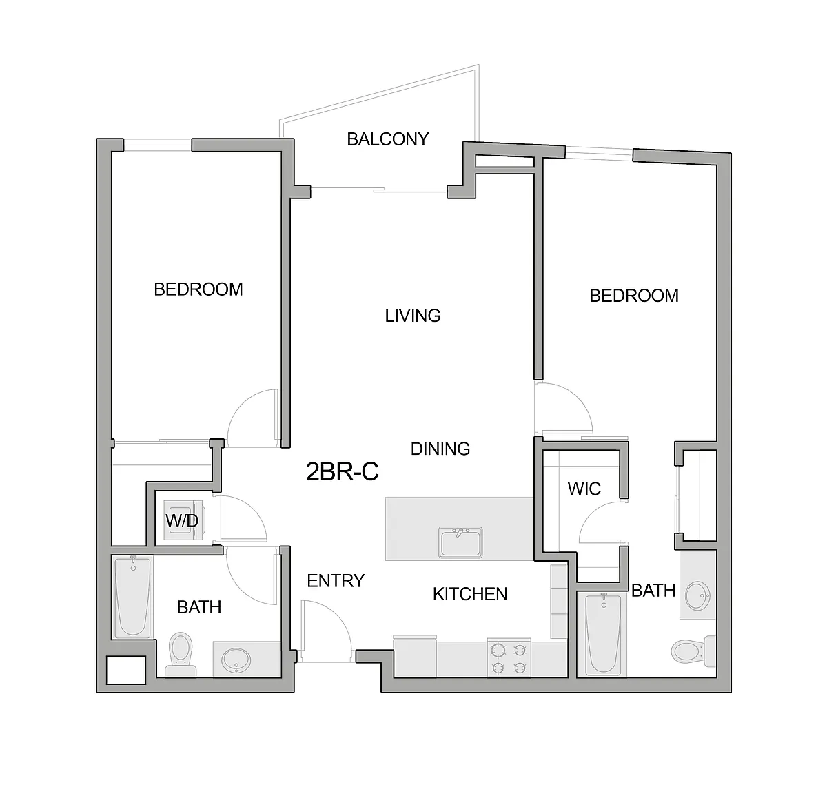 Floor plan 2br-c