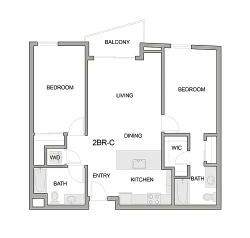 Floor plan 2br-c