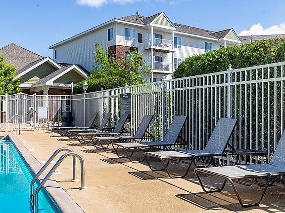 Inviting outdoor pool area