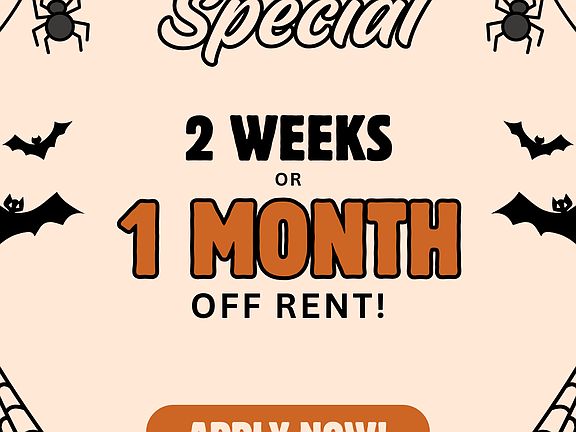 Special Move-in Offer:
Two weeks or one month off your move-in!