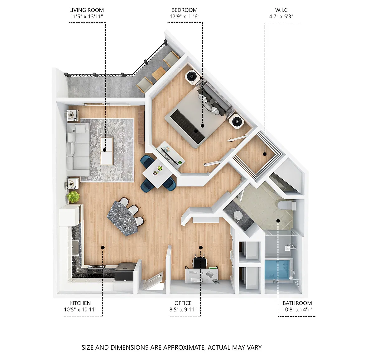 Floor plan A400 with Den
