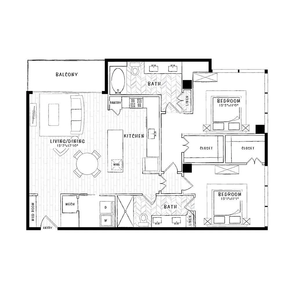 Floor plan B3