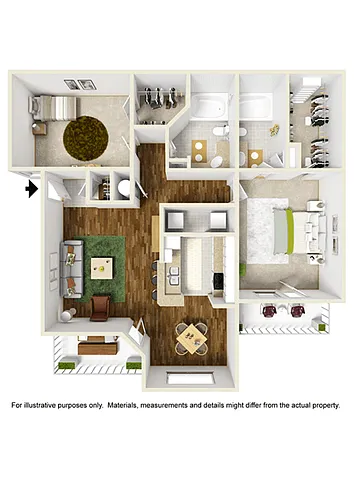 Floor plan B1 - River Birch