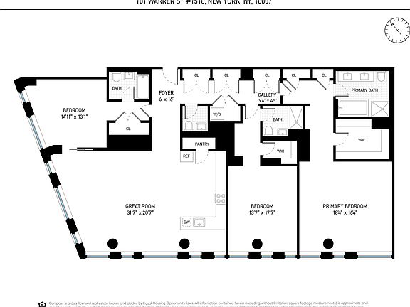 2nd image of 101 Warren St APT 1510