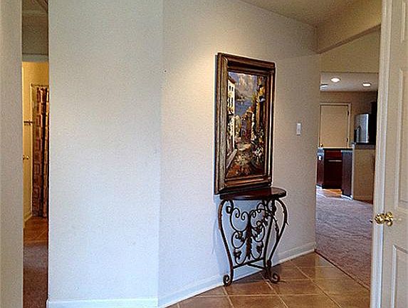 Entry way immediately opens up home. Secondary bedrooms situated all to the left away from the maste