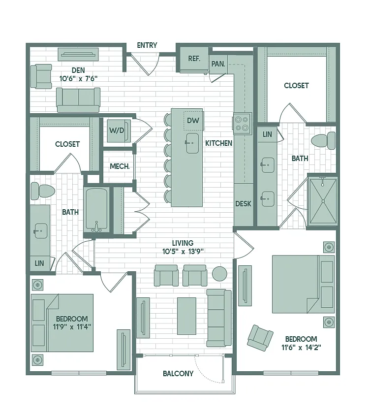 Floor plan B8