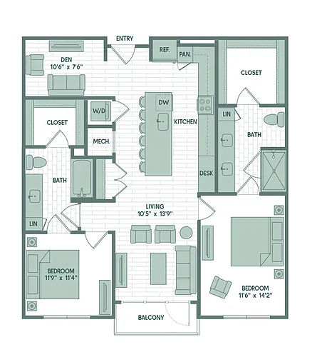 Floor plan B8