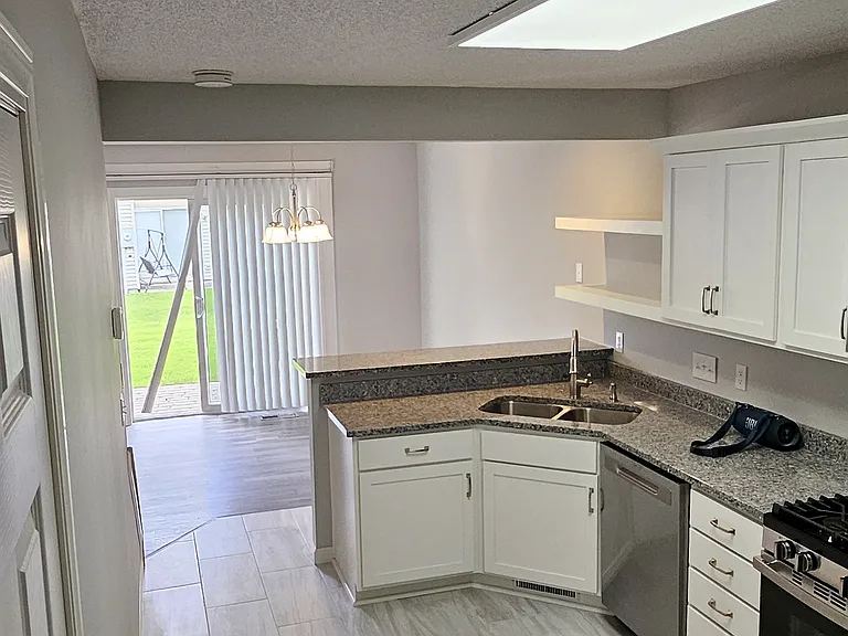 Kitchen Sink and cooking area.