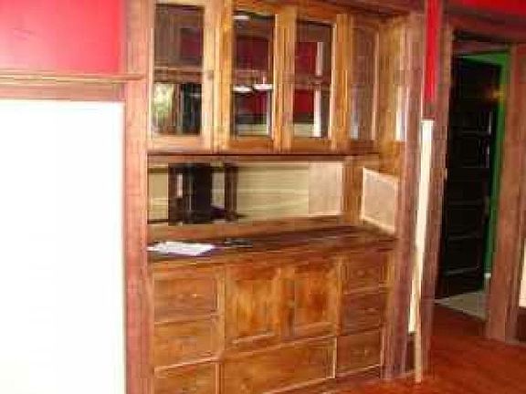 Built-in buffet in dining room