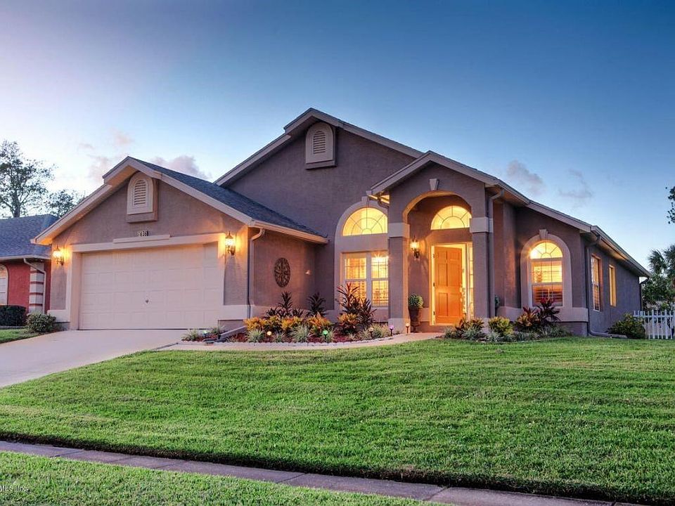Front of home at dusk