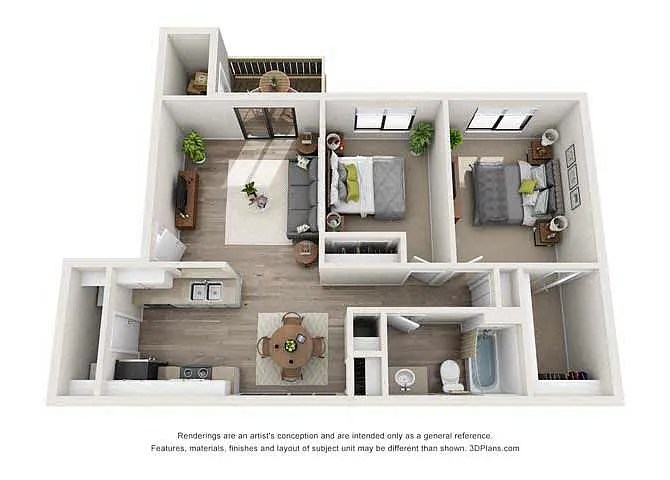 Floor plan Two Bed A