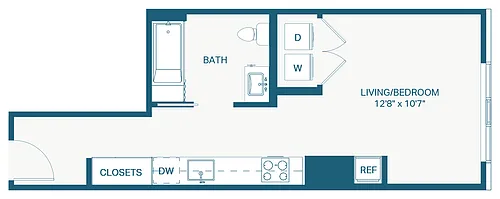 Floor plan Studio A15 Puget