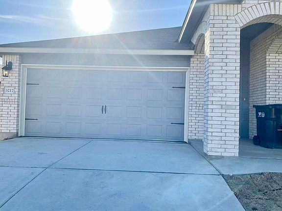 Garage door and exterior of the house