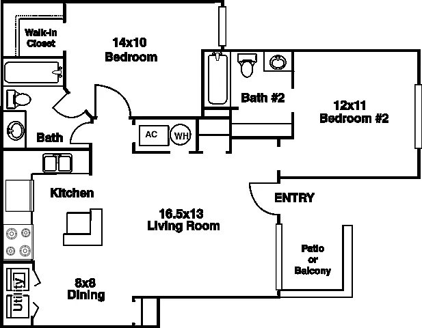 Floor plan 2B