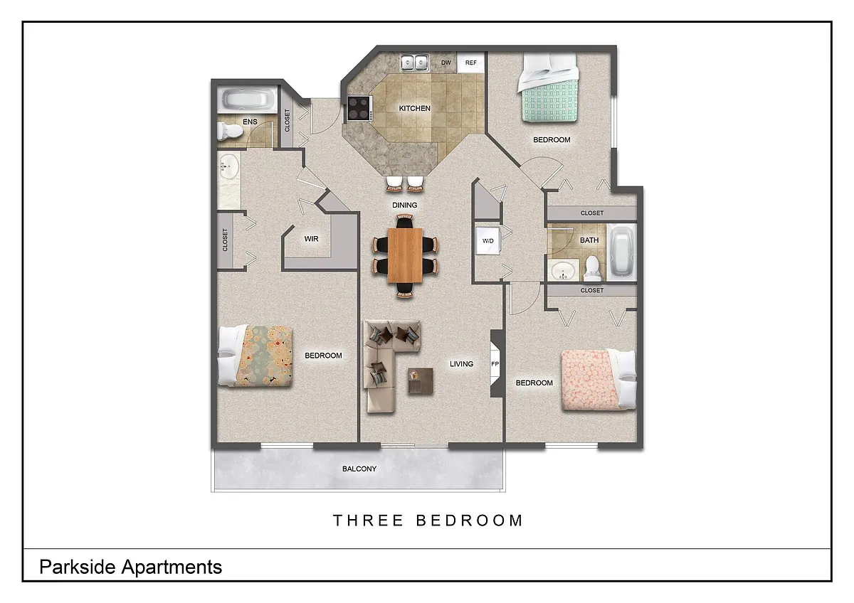 Floor plan 3 Bedroom