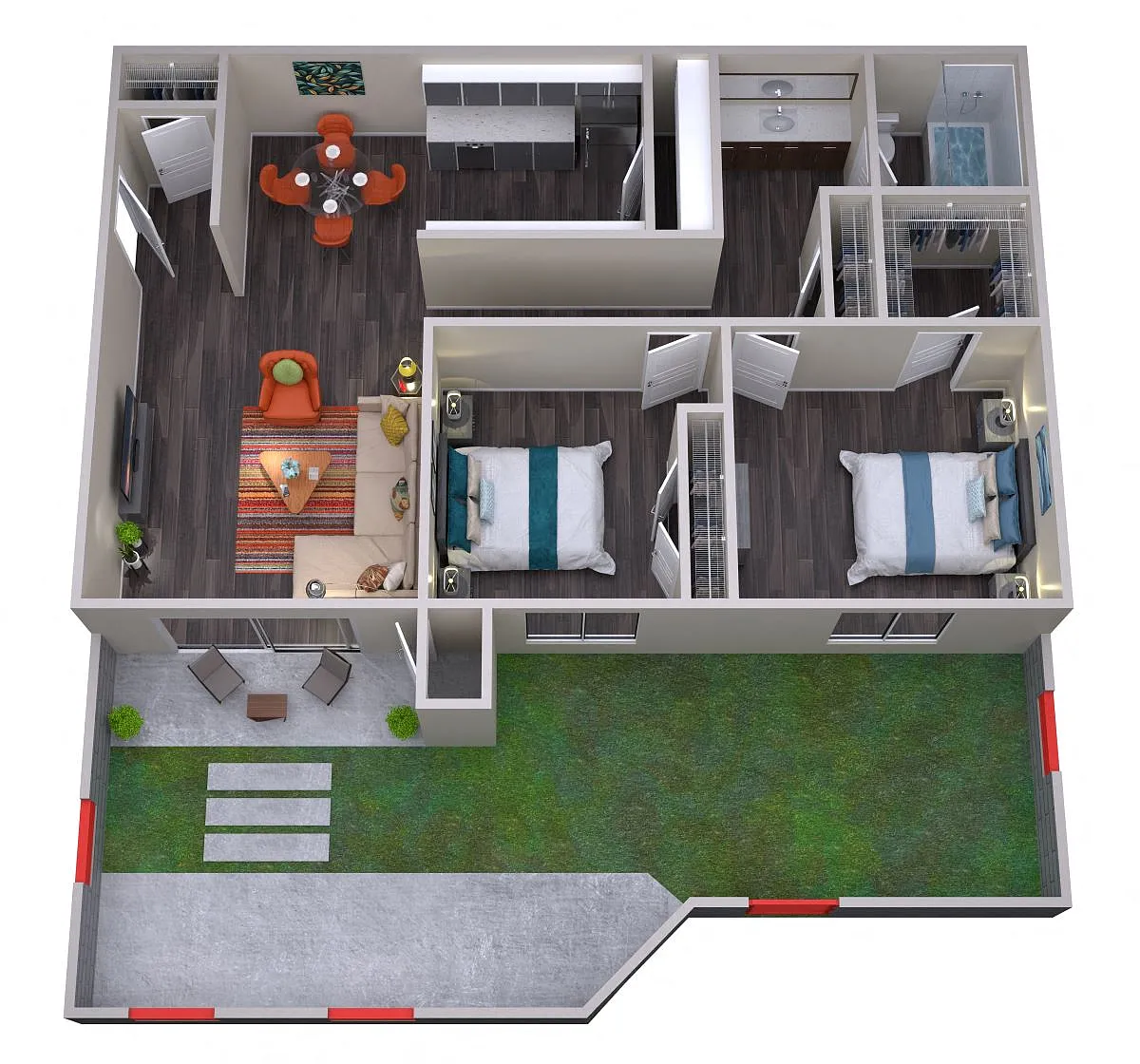 Floor plan 2 Bedroom