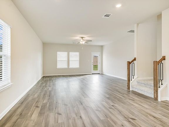 This open-concept living and dining area is great for entertaining.
