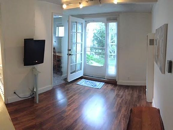 Living room looking out toward patio