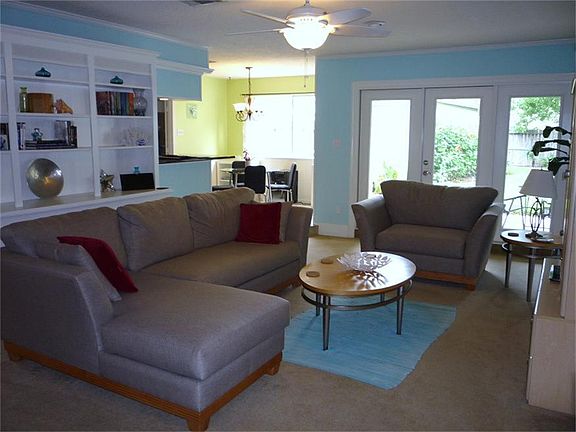 Living room with built-ins