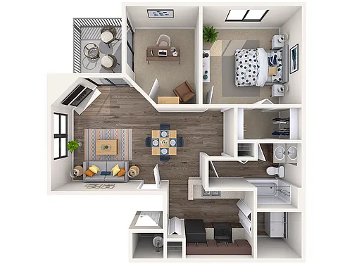 Floor plan Powell with Den