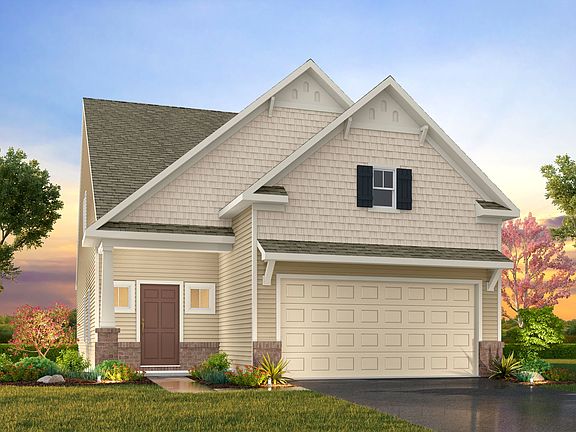 An artist s impression of a house with a large garage.