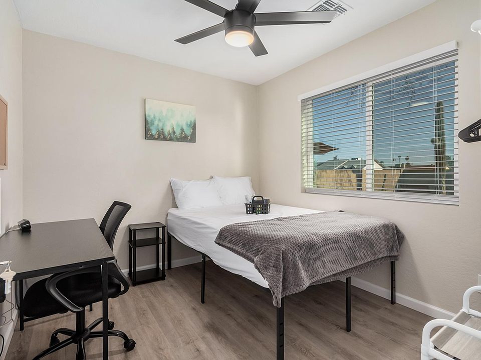 Full bed with a south view