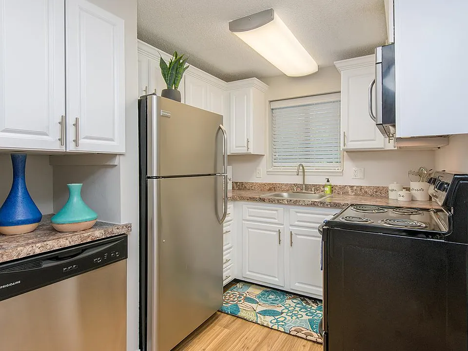 You'll enjoy our newly updated kitchens featuring a built-in pantry are and a dishwasher.