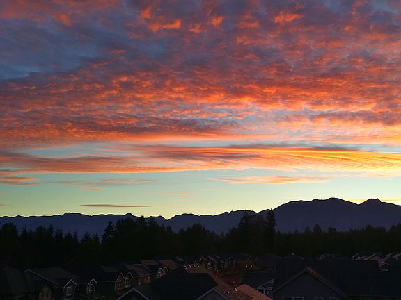One of many wonderful sunrises from the deck!