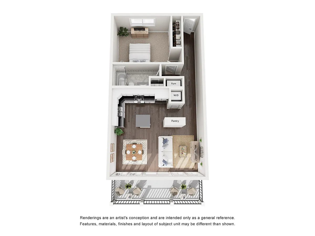 Floor plan 1x1 - Large