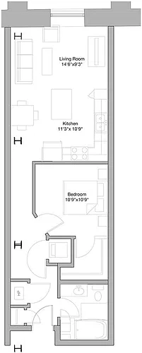 Floor plan Salle