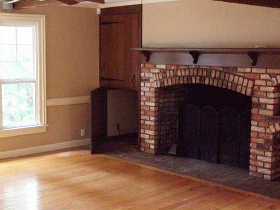 Living room fireplace