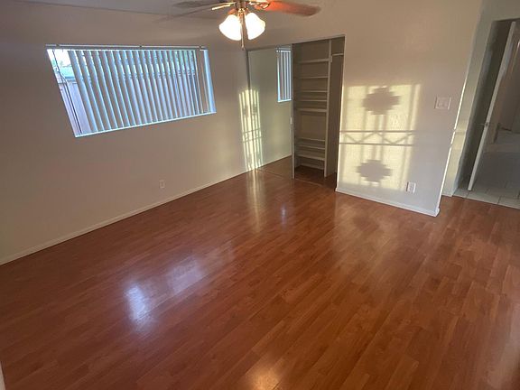 Master bedroom, walk in closet, new flooring