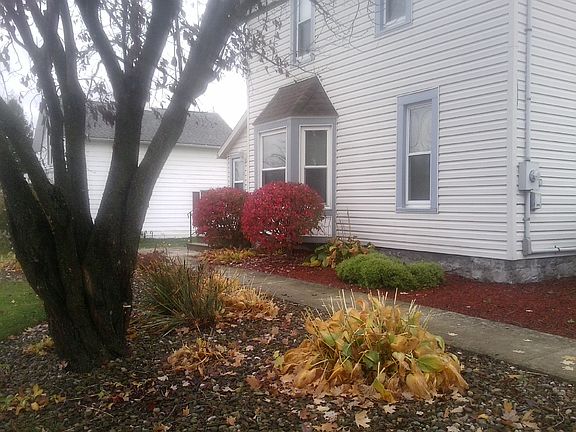 Front entry and bay window