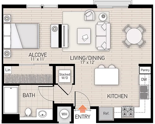 Floor plan River View III - Plan B