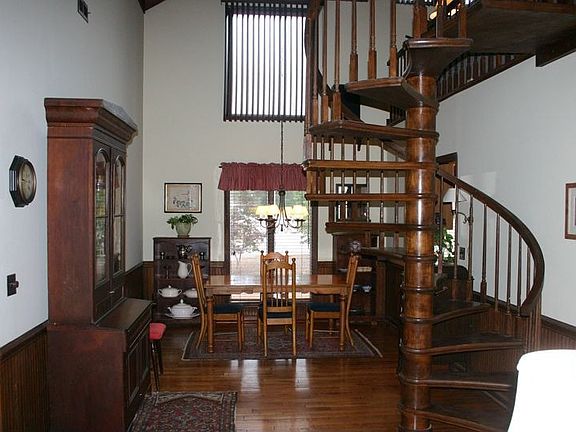 Dining Room and Stairs to Loft