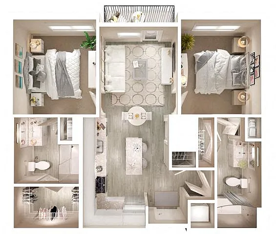 Floor plan B1 Balcony