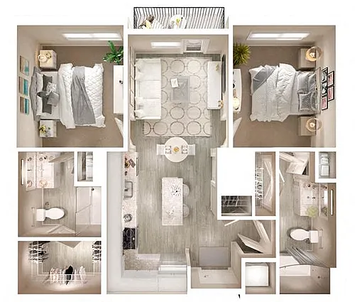 Floor plan B1 Balcony
