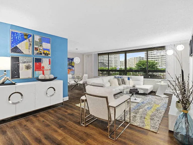 Designer wood-plank style flooring in living spaces