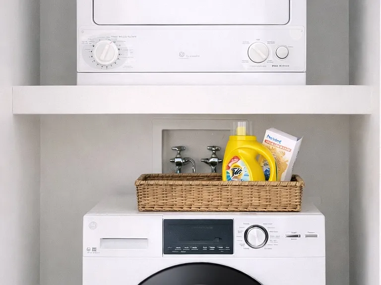 In-unit washer and dryer for added convenience and everyday ease. For larger items, a community coin laundry with large capacity machines is available onsite.