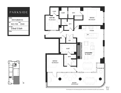 Floor plan 502