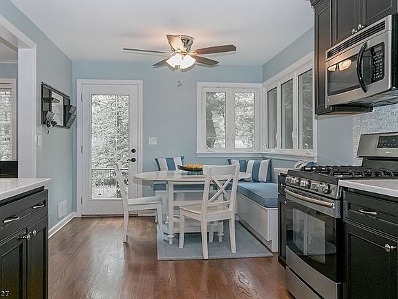 Breakfast nook in kitchen