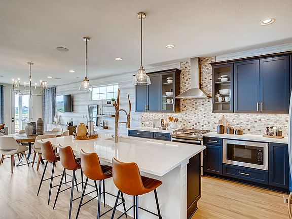 Plan 2202 Model Kitchen, Dining Great Room