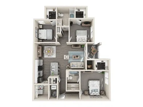 Floor plan 3 Bed 2 Bath