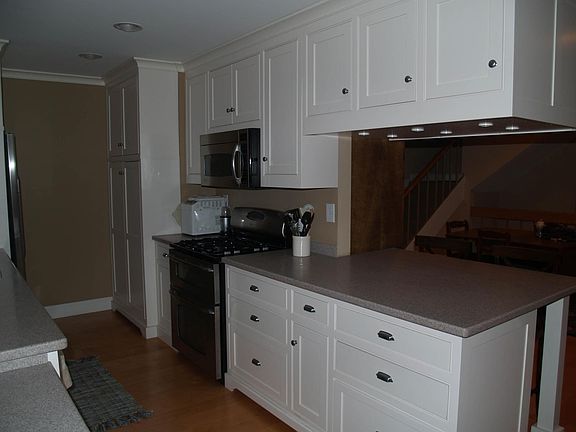 Kitchen includes all stainless steel appliances and lots of storage