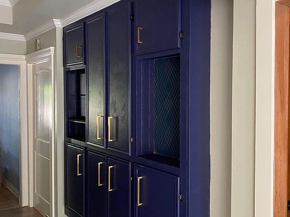 Wall pantry in kitchen