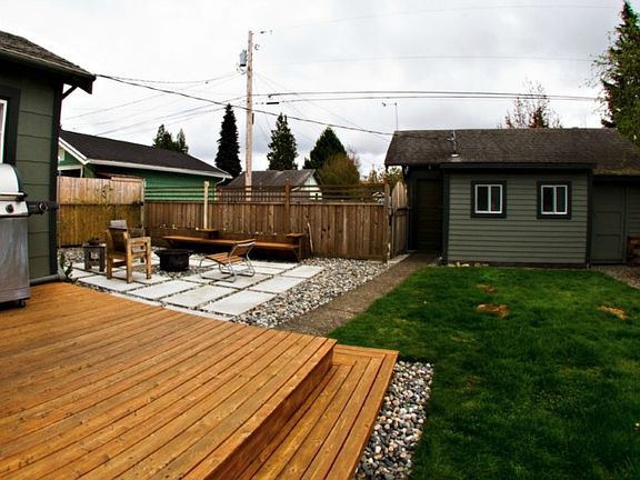 The deck is great for BBQ's and gets all day sun.